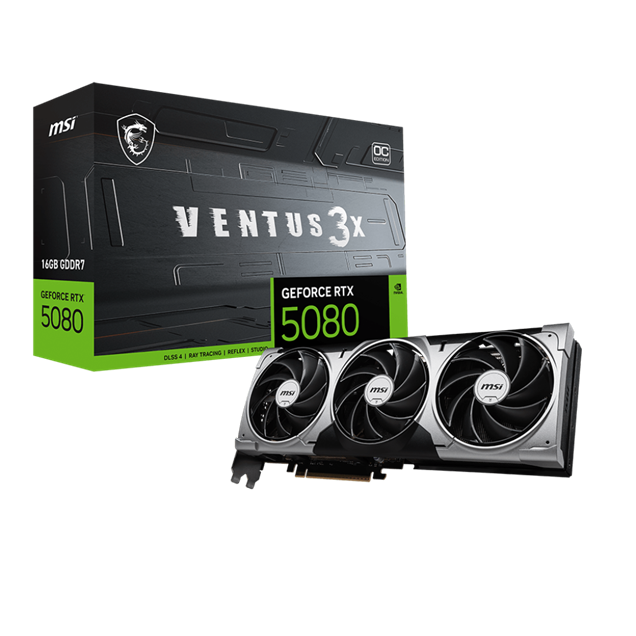 MSI GeForce RTX 5080 VENTUS 3X 16GB OC
